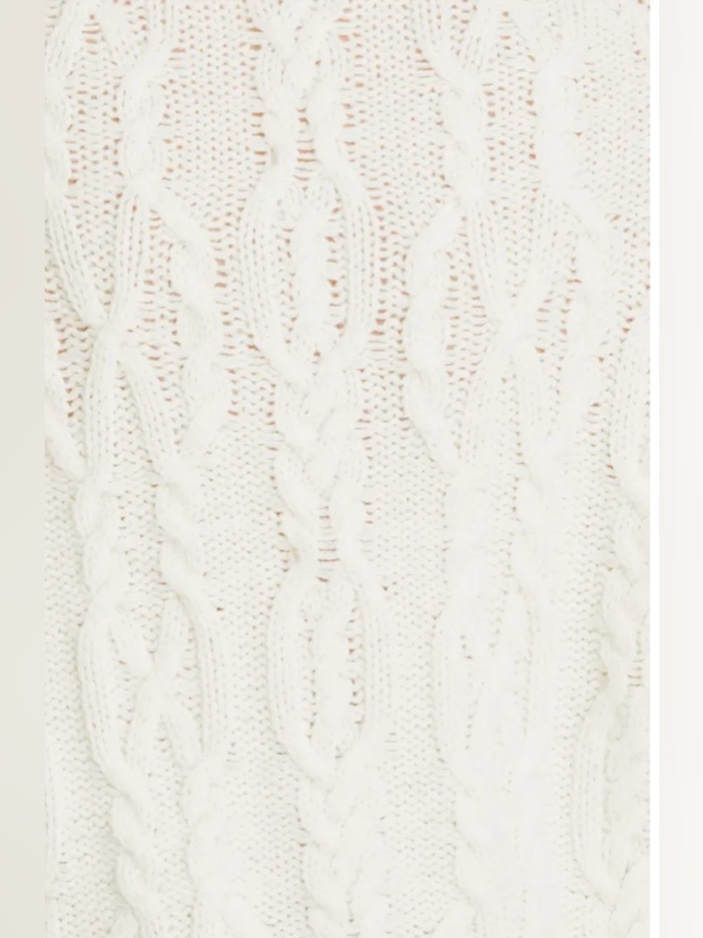 Vince Triple Braid Cable Wool & Cashmere Cardigan Women’s Cream Size Medium - Picture 5 of 14